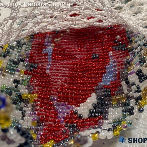 YUEQI QI NETTED BEADED PURSE MODEL RUNWAY ORIGINAL BAG - Picture 4 of 7